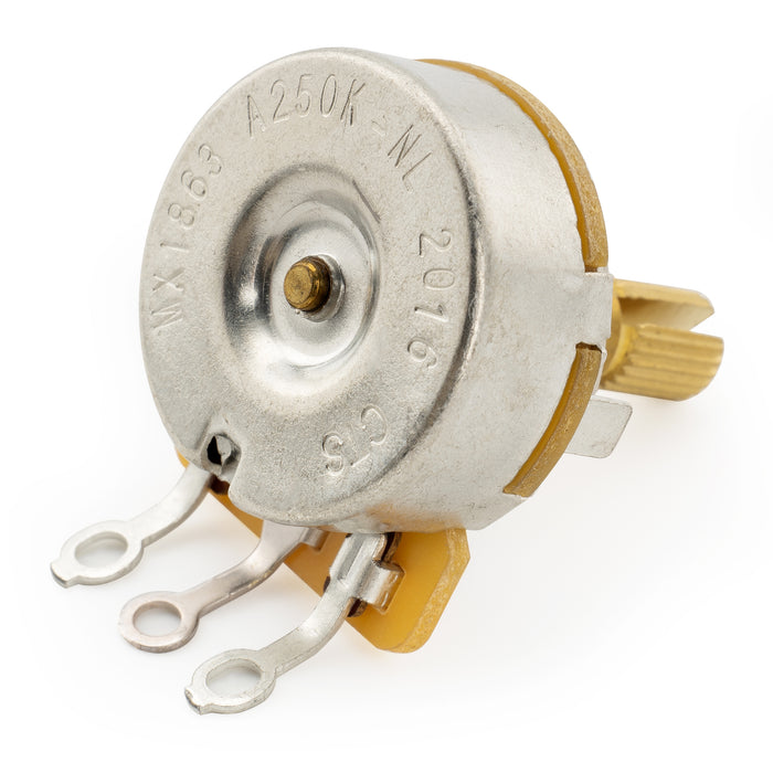 CTS 450G No-Load A250K Pot Brass Short Split Shaft 1/4 Inch 10% Audio Taper Potentiometer for Electric Guitar Bass