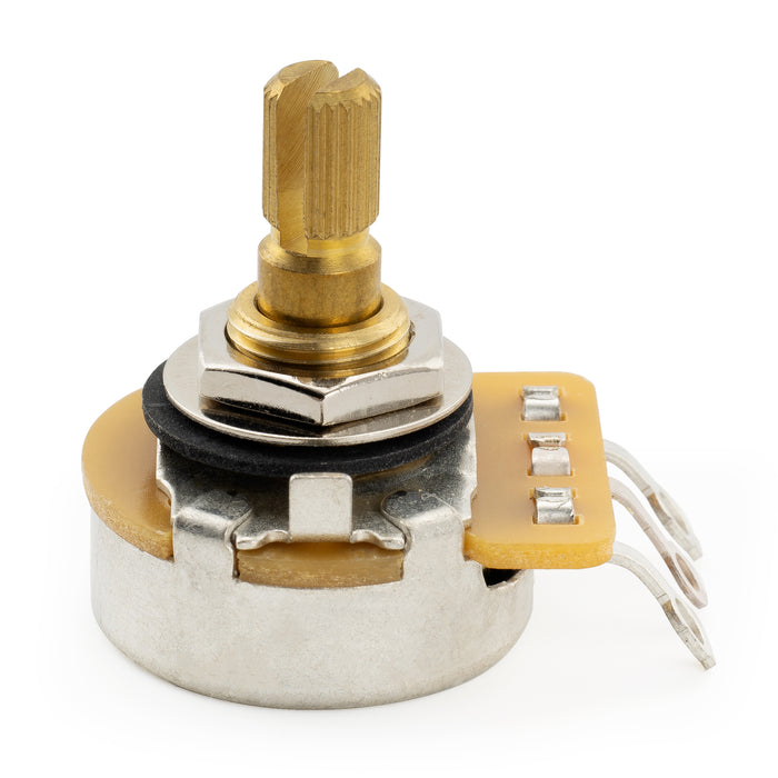 CTS 450G No-Load A250K Pot Brass Short Split Shaft 1/4 Inch 10% Audio Taper Potentiometer for Electric Guitar Bass