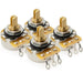 cts 450g b250k pot brass short split shaft 1 4 inch 10 linear taper potentiometer for electric guitar bass mx1864, 4 pcs