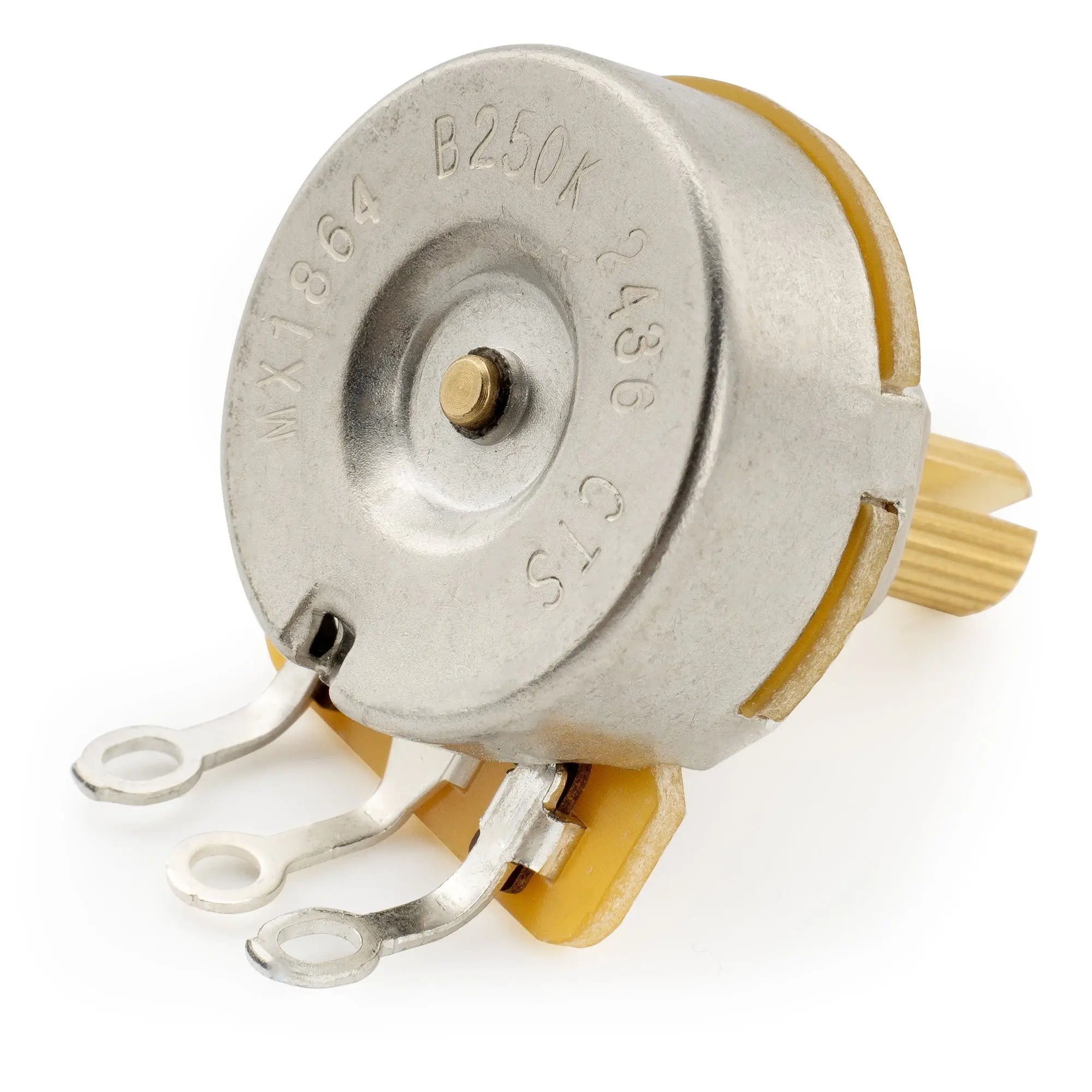 Part of cts 450g b250k pot brass short split shaft 1 4 inch 10 linear taper potentiometer for electric guitar bass mx1864