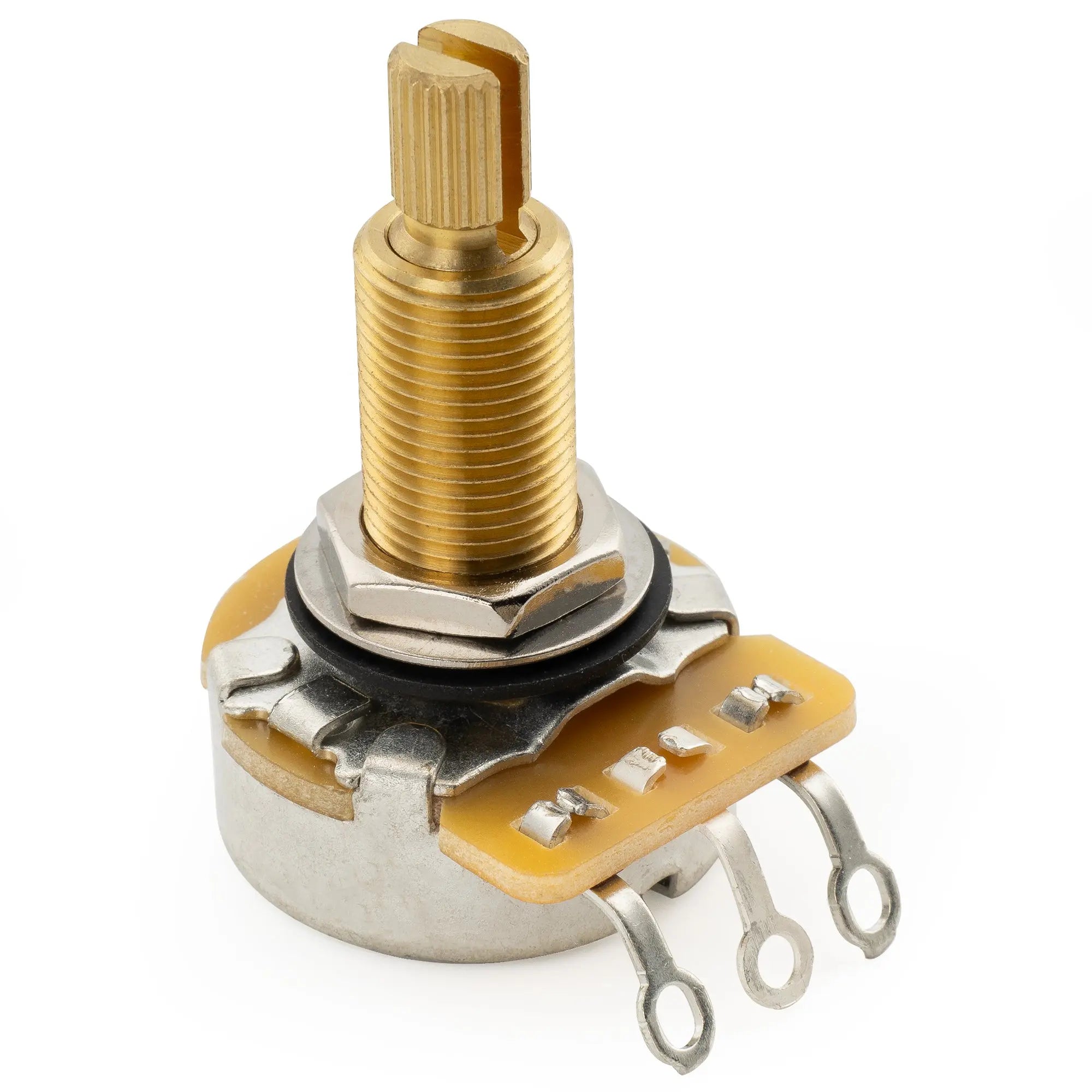 cts 450g a500k pot brass long split shaft 3 4 inch 10 audio taper potentiometer for electric guitar bass mx1867