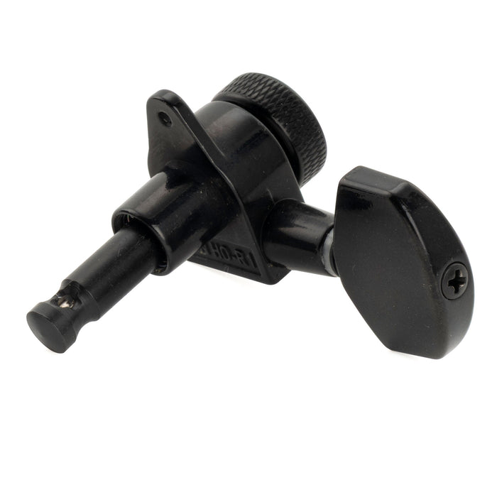 Musiclily Pro R15J Single 15:1 Ratio Full Sealed Locking Machine Head Bass Side Tuner Tuning Peg Key with Big Hex Button Right Angle Screw for Acoustic Electric Guitar