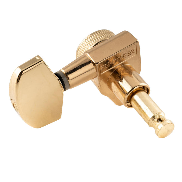 Musiclily Pro Single 15:1 Ratio Full Sealed Locking Machine Head Bass Side Tuner Tuning Peg Key with Big Hex Button Right Angle Screw for Acoustic Electric Guitar
