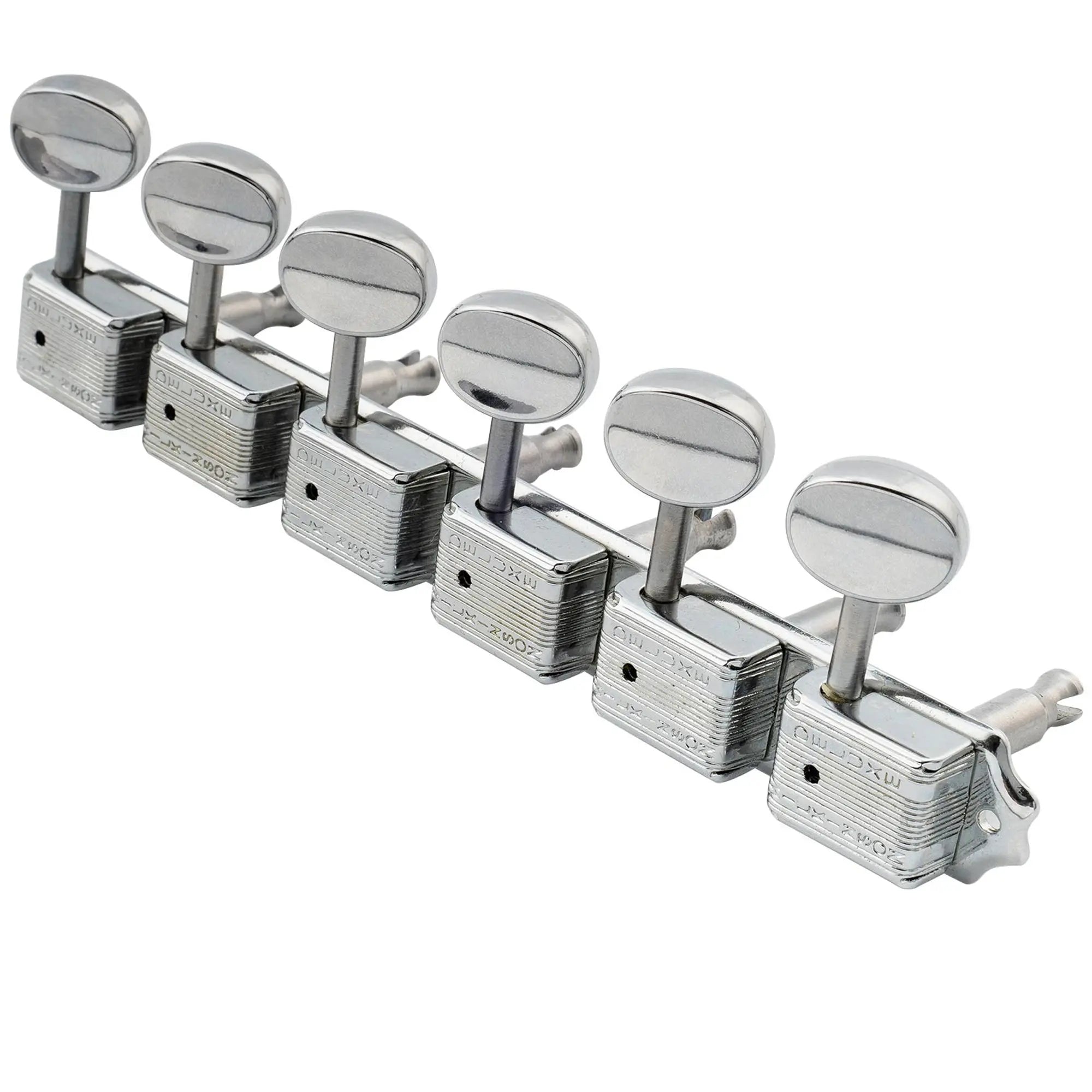 Part of wilkinson deluxe vintage 6 on a strip in line split shaft tuners tuning pegs keys machine heads set for squier fender classic vibe strat tele style guitar mx1882cr