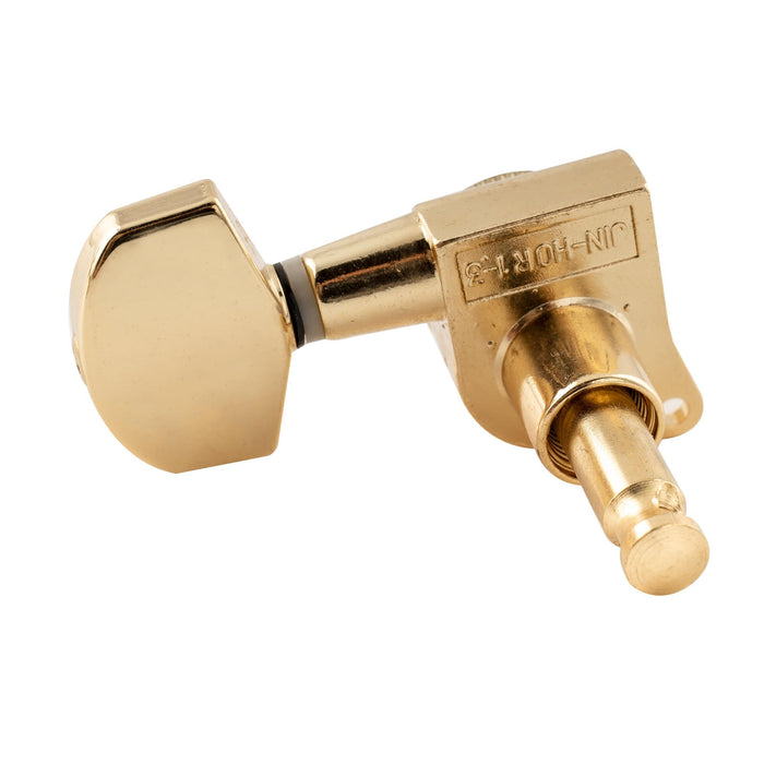 Musiclily Ultra 3R3L rapporto 19:1 Testine meccaniche chiuse completamente bloccanti con lucchetti per accordatura Tasti di accordatura a chiave esagonale grande viti a angolo retto per chitarra acustica elettrica