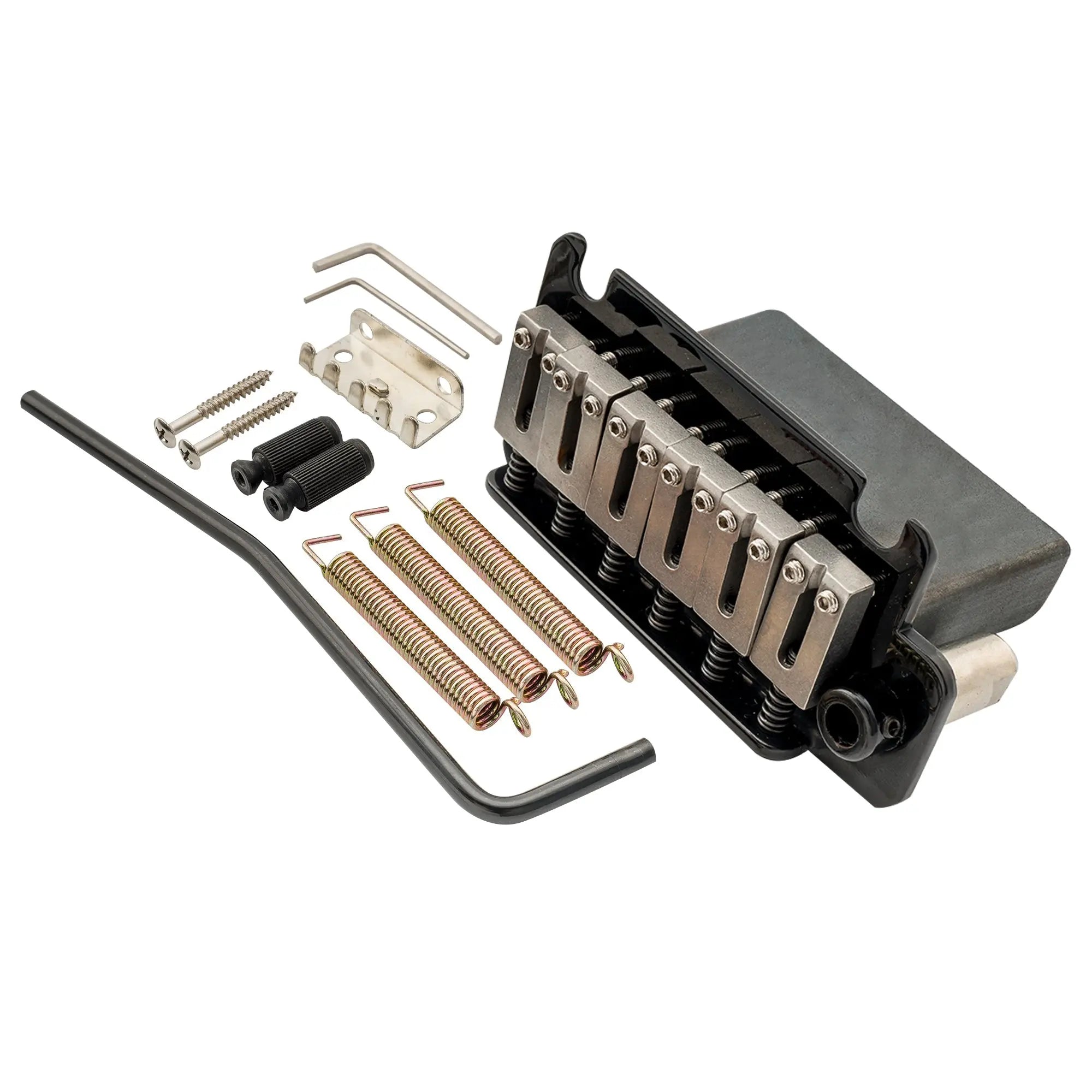 musiclily pro 54mm2 1 8 inch 2 point style guitar tremolo bridge with stainless steel saddles full steel block for japan import strat style electric guitar mx1891p