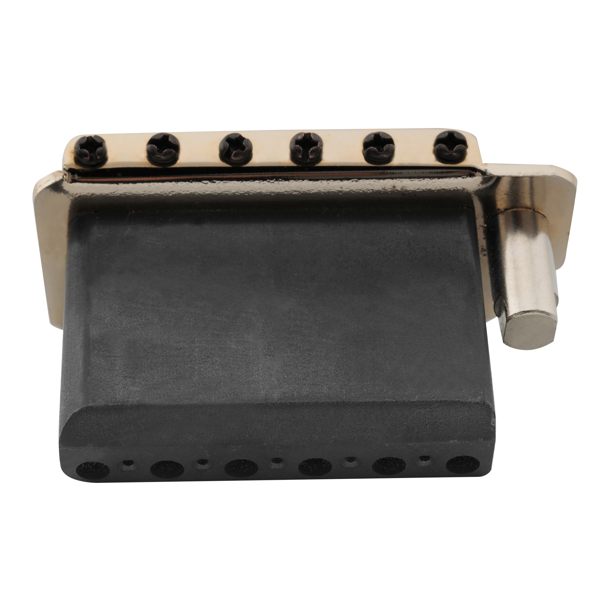 Musiclily Pro BV003 54 mm (2-1/8 Zoll) 2-Punkt-Gitarrentremolobrücke mit Edelstahl-Sätteln, Vollstahlblock für importierte Japan Strat Style E-Gitarre