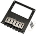 detail of musiclily pro 54mm2 1 8 inch humbucker guitar bridge with 6 stainless steel saddle for tele style electric guitar mx1893p