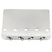 musiclily pro 57mm 2 1 4 inch string spacing heavy duty 4 string bass bridge assembly mx1894p, chrome