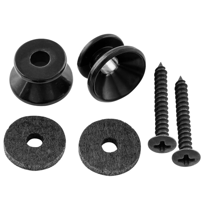 Musiclily Pro Pinetti per Cintura in Acciaio con Fine a Bottoncino per Chitarra Elettrica Acustica, Set di 2. 