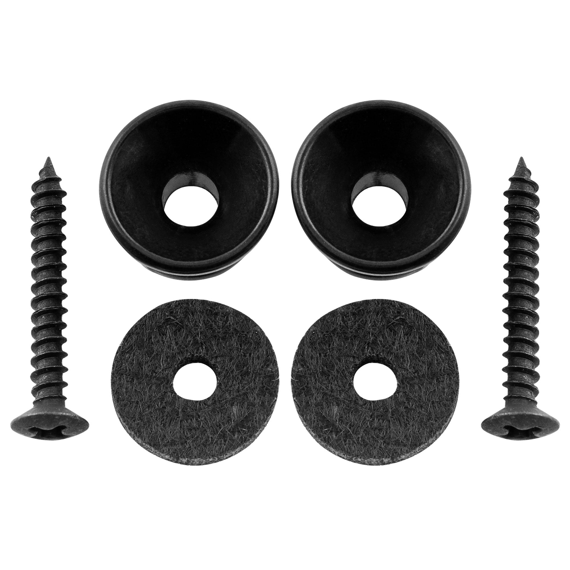 Musiclily Pro Steel Strap Button End Pins for Accoustic Electric Guitar, Set of 2