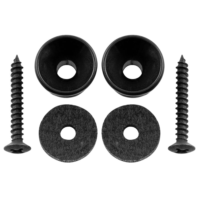 Musiclily Pro Pinetti per Cintura in Acciaio con Fine a Bottoncino per Chitarra Elettrica Acustica, Set di 2. 