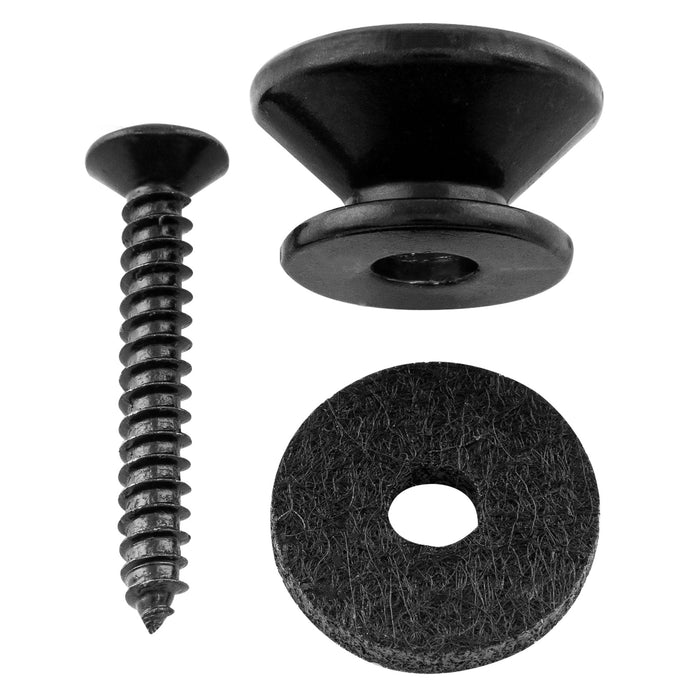 Musiclily Pro Pinetti per Cintura in Acciaio con Fine a Bottoncino per Chitarra Elettrica Acustica, Set di 2. 