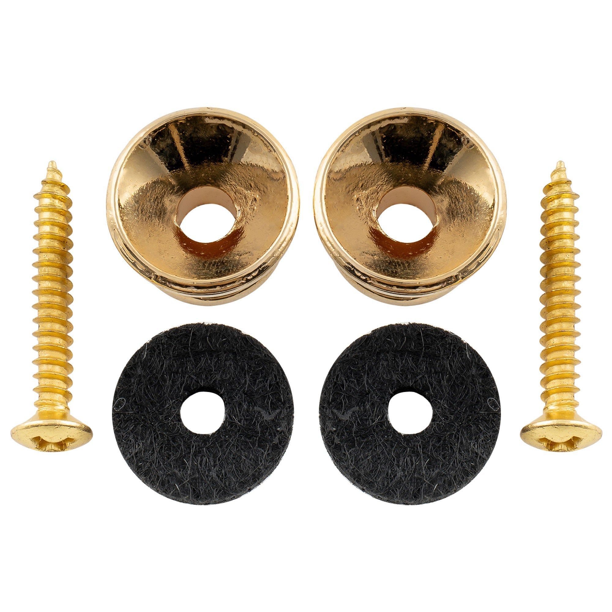 Musiclily Pro Steel Strap Button End Pins for Accoustic Electric Guitar, Set of 2