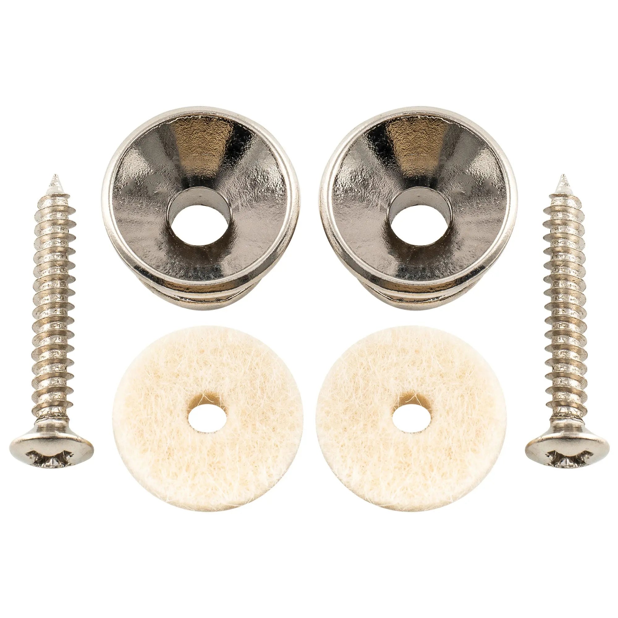 detail of musiclily pro steel strap button end pins for accoustic electric guitar mx1897 2p