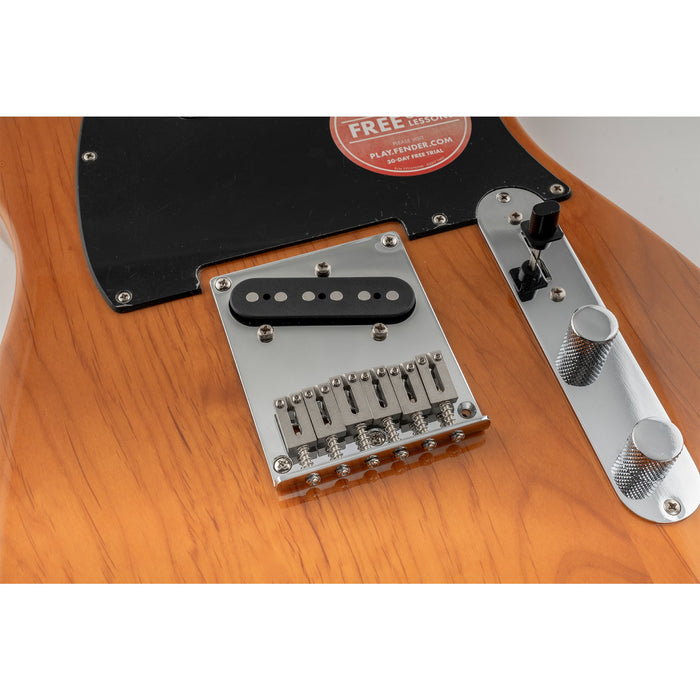 musiclily pro 54mm string spacing modern bridge with 6pcs sus stainless steel saddles for fender squier tele style electric guitar mx1904p, chrome