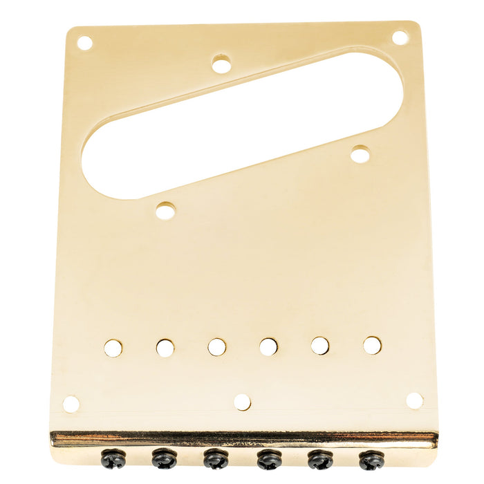 Chevalet Musiclily Pro moderne avec espacement des cordes de 54 mm et 6 pontets en acier inoxydable SUS pour guitare électrique Fender Squier Tele