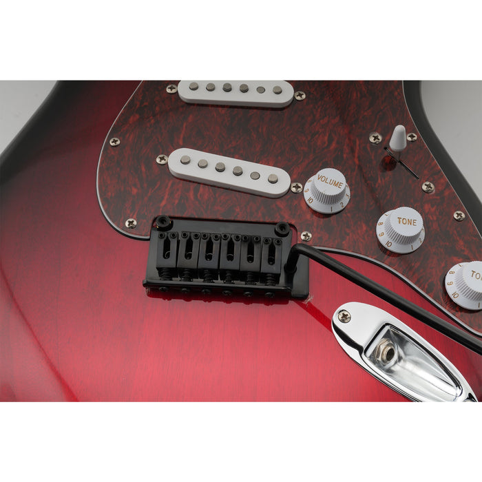 Application of musiclily pro 52 5mm 2 point style short block guitar tremolo bridge for squier strat mx1905p