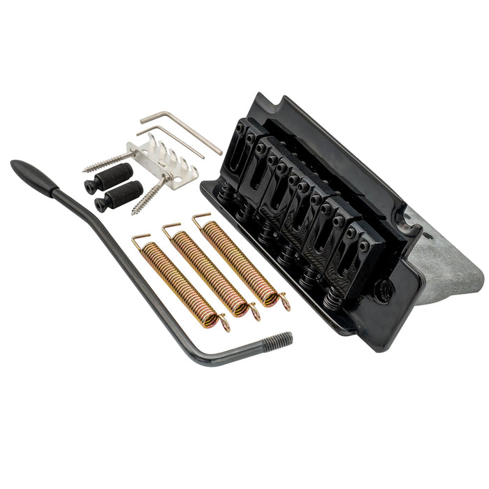 musiclily pro 52 5mm 2 point style short block guitar tremolo bridge for squier strat mx1905p