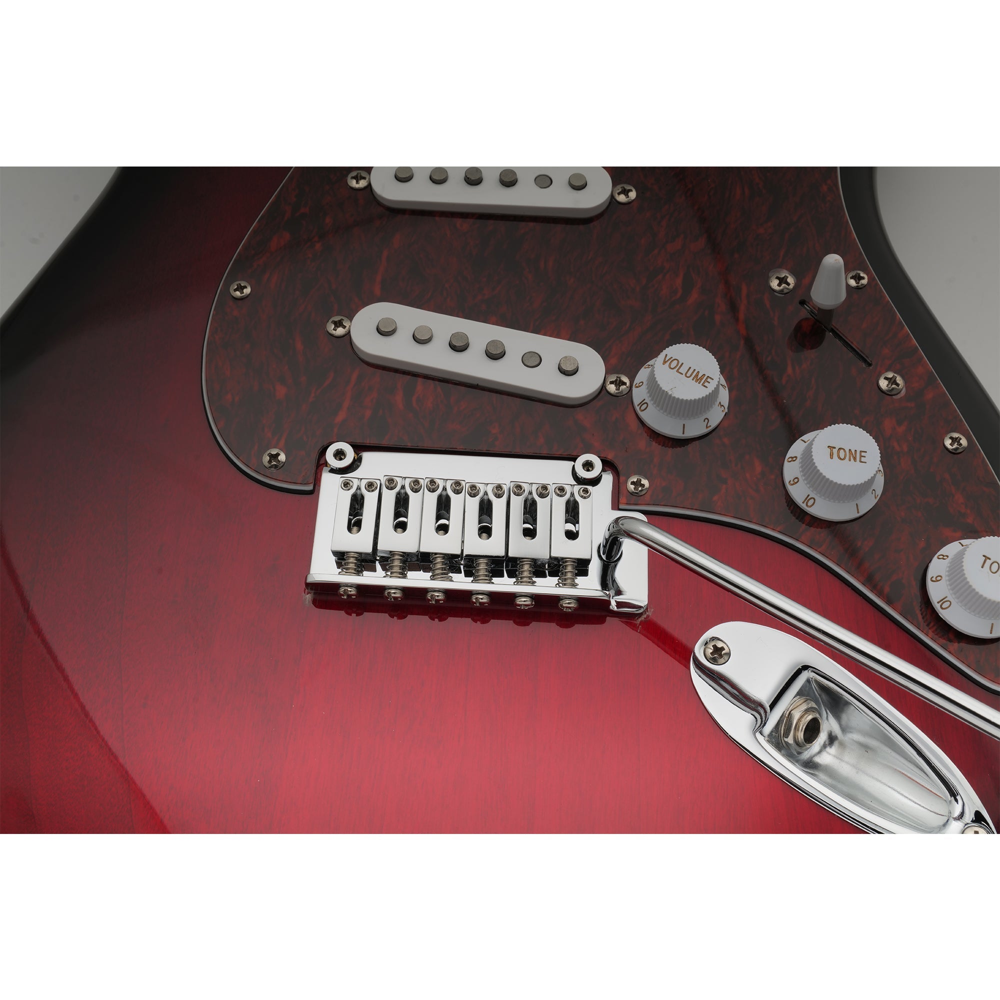 musiclily pro 52 5mm 2 point style short block guitar tremolo bridge for squier strat mx1905p, chrome