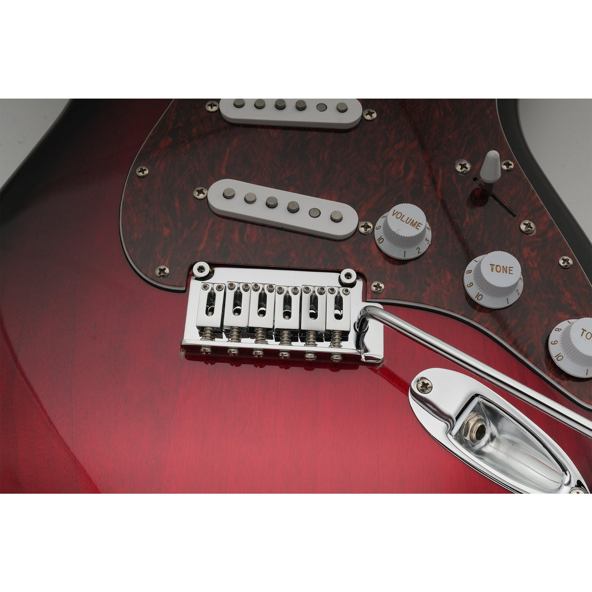 musiclily pro 52 5mm 2 point style short block guitar tremolo bridge for squier strat mx1905p, chrome