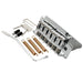musiclily pro 52 5mm 2 point style short block guitar tremolo bridge for squier strat mx1905p, chrome