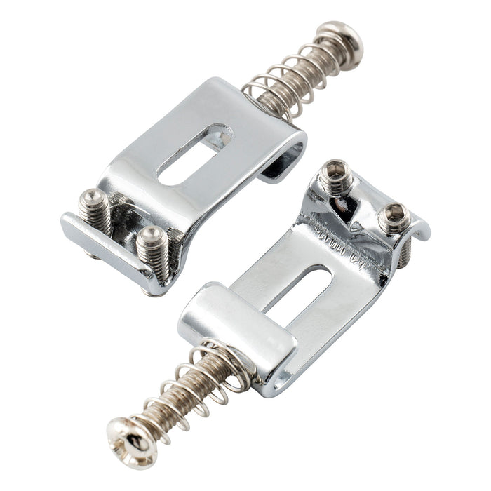 Musiclily Pro 10.8mmピッチ 鋼製 ヴィンテージ トレモロブリッジサドル Stratストラトエレキギター用 ブラック (6個セット)