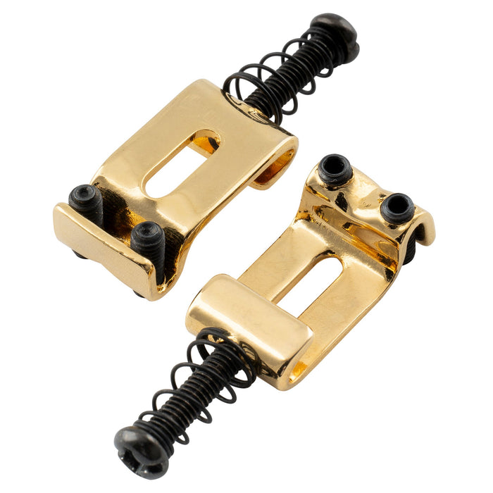 Musiclily Pro 10.8mmピッチ 鋼製 ヴィンテージ トレモロブリッジサドル Stratストラトエレキギター用 ブラック (6個セット)