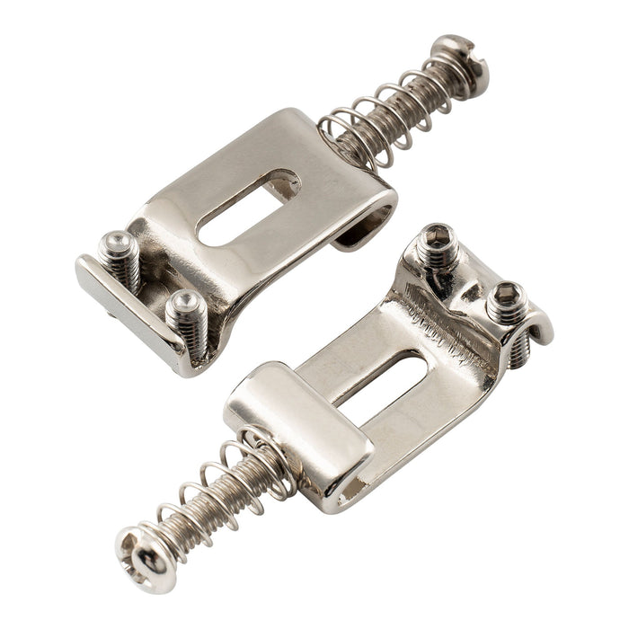 Musiclily Pro 10.8mmピッチ 鋼製 ヴィンテージ トレモロブリッジサドル Stratストラトエレキギター用 ブラック (6個セット)