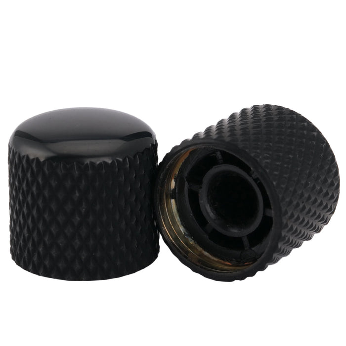 Perilla de control Musiclily Pro Coarse de 18 estrías de acero para guitarra y bajo importados (juego de 2)