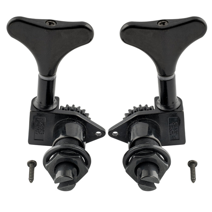 Wilkinson 2R2L 20:1 Relação Máquina de Cabeça de Engrenagem Aberta para Afinadores de Baixo Elétrico Estilo Ibanez Ajuste de Baixo Chaves