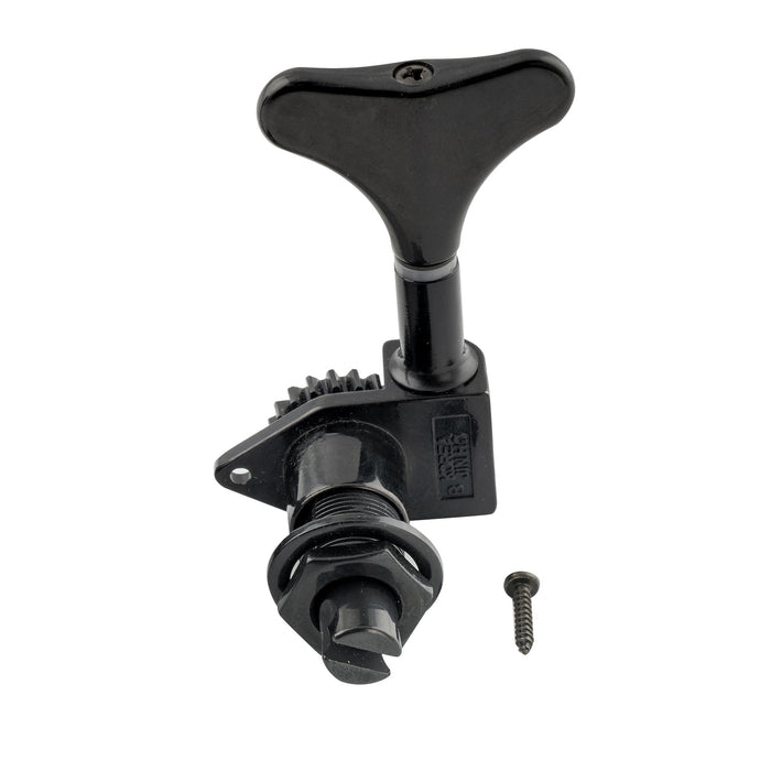 Wilkinson Single 20:1 Ratio Open Gear Machine Head Bass Side Tuner Tuning Peg Key with Y-Style Button for Electric Bass