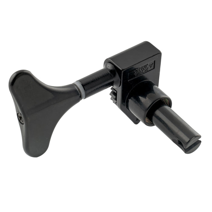 Wilkinson Single 20:1 Ratio Open Gear Machine Head Bass Side Tuner Tuning Peg Key with Y-Style Button for Electric Bass