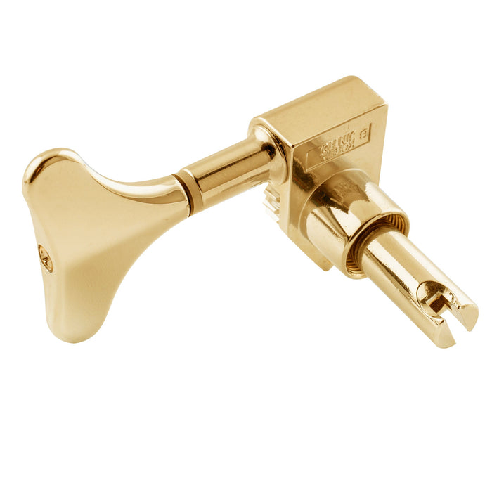 Wilkinson Single 20:1 Ratio Open Gear Machine Head Bass Side Tuner Tuning Peg Key with Y-Style Button for Electric Bass