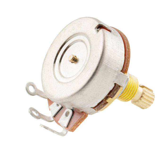 Part of musiclily pro 500k brass shaft metric coarse 18 spline split shaft pots audio linear taper potentiometers for electric guitar bass mx1927 4