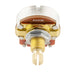 detail of musiclily pro 500k brass shaft metric coarse 18 spline split shaft pots audio linear taper potentiometers for electric guitar bass mx1927 4