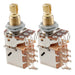 musiclily pro 500k full brass metric coarse 18 spline split shaft pots push pull audio linear taper potentiometers for electric guitar bass mx1929 2