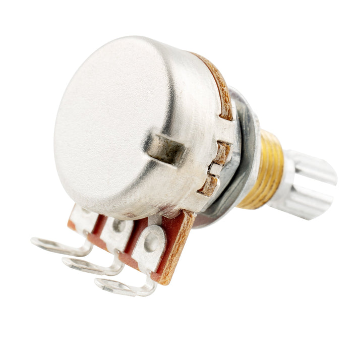 Part of musiclily pro 500k brass thread mini metric coarse 18 spline split shaft pots audio linear taper potentiometers for electric guitar bass mx1935 4