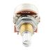 detail of musiclily pro 500k brass thread mini metric coarse 18 spline split shaft pots audio linear taper potentiometers for electric guitar bass mx1935 4
