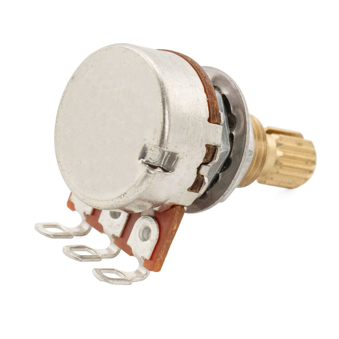 Musiclily Pro B500K Mini Pot Brass Metric Split Standard Shaft 9.5mm Linear Taper Potentiometer for Electric Guitar Bass