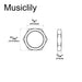 Dimensions of musiclily pro 3 8 inch mounting hex nuts for usa thread cts pots and switchcraft jack sockets mx1937 10p