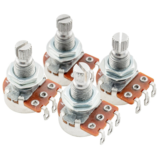 alpha 500k mini metric coarse 18 spline split shaft pots audio linear taper potentiometers for electric guitar bass mx1942 4