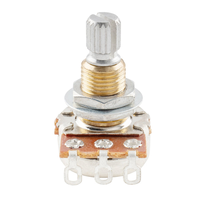 musiclily pro 25k brass thread mini metric coarse 18 spline split shaft pots audio linear taper potentiometers for electric guitar bass mx1955 2 details