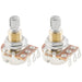 musiclily pro 25k brass thread mini metric coarse 18 spline split shaft pots audio linear taper potentiometers for electric guitar bass mx1955 2
