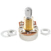 detail of musiclily pro 1meg brass thread mini metric coarse 18 spline split shaft pots audio linear taper potentiometers for electric guitar bass mx1957 2