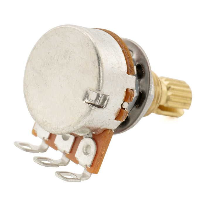 Musiclily Pro B1M Mini Pot Brass Metric Split Standard Shaft 9.5mm Linear Taper Potentiometer for Electric Guitar Bass