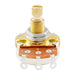 musiclily pro a1meg brass shaft metric coarse 18 spline split shaft pots audio taper potentiometers for electric guitar bass mx1963 2 details