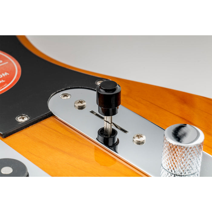 Musiclily Pro ミリ規格 ヴィンテージ バレルスイッチチップ 3WAYピックアップセレクタースイッチノブ Import Squier Teleエレキギター用 エイジドホワイト(2個セット)