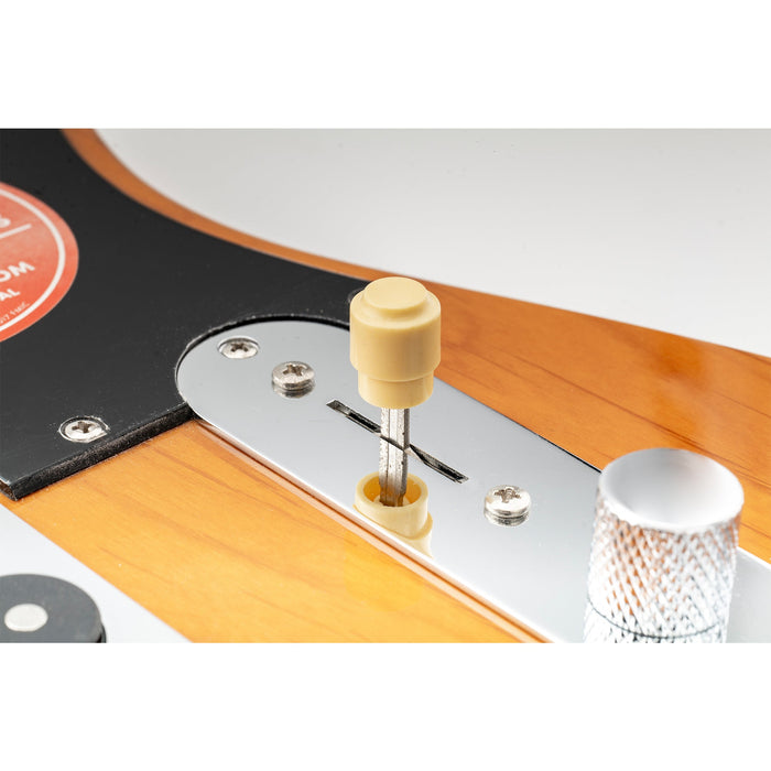 Application of musiclily pro metric size vintage style guitar barrel switch tips 3 way pickup selector switch knobs for import squier tele style mx1970 2p