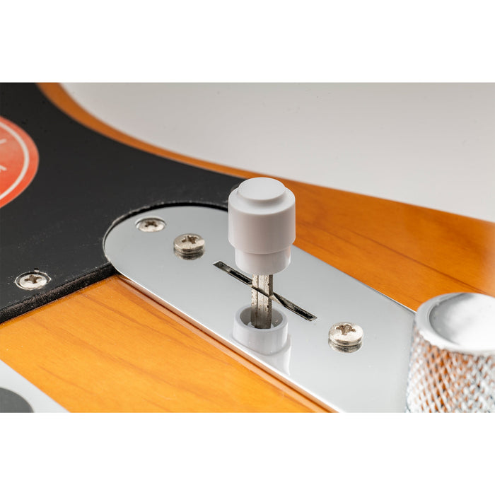 Musiclily Pro ミリ規格 ヴィンテージ バレルスイッチチップ 3WAYピックアップセレクタースイッチノブ Import Squier Teleエレキギター用 エイジドホワイト(2個セット)